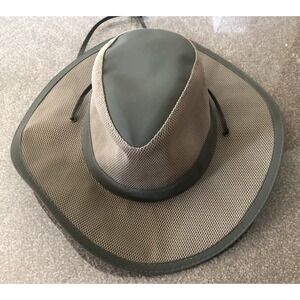 Safari Hat DPC Dorfman Pacific Co Vented Mesh Mens L Bucket Fishing Hiking Walk